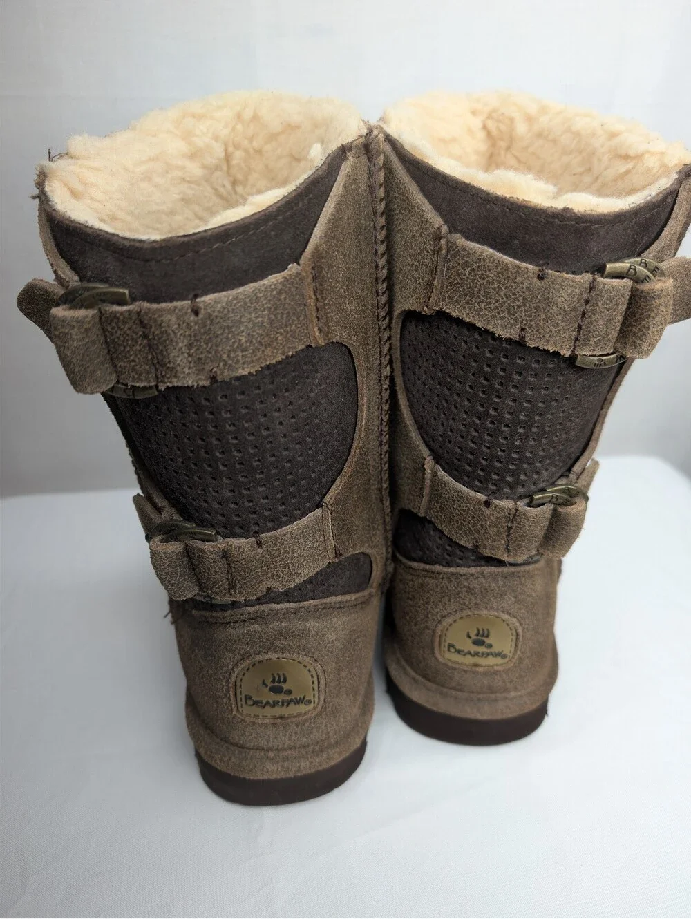 Bearpaw Women's Shearling Lined Suede Boots Size 6